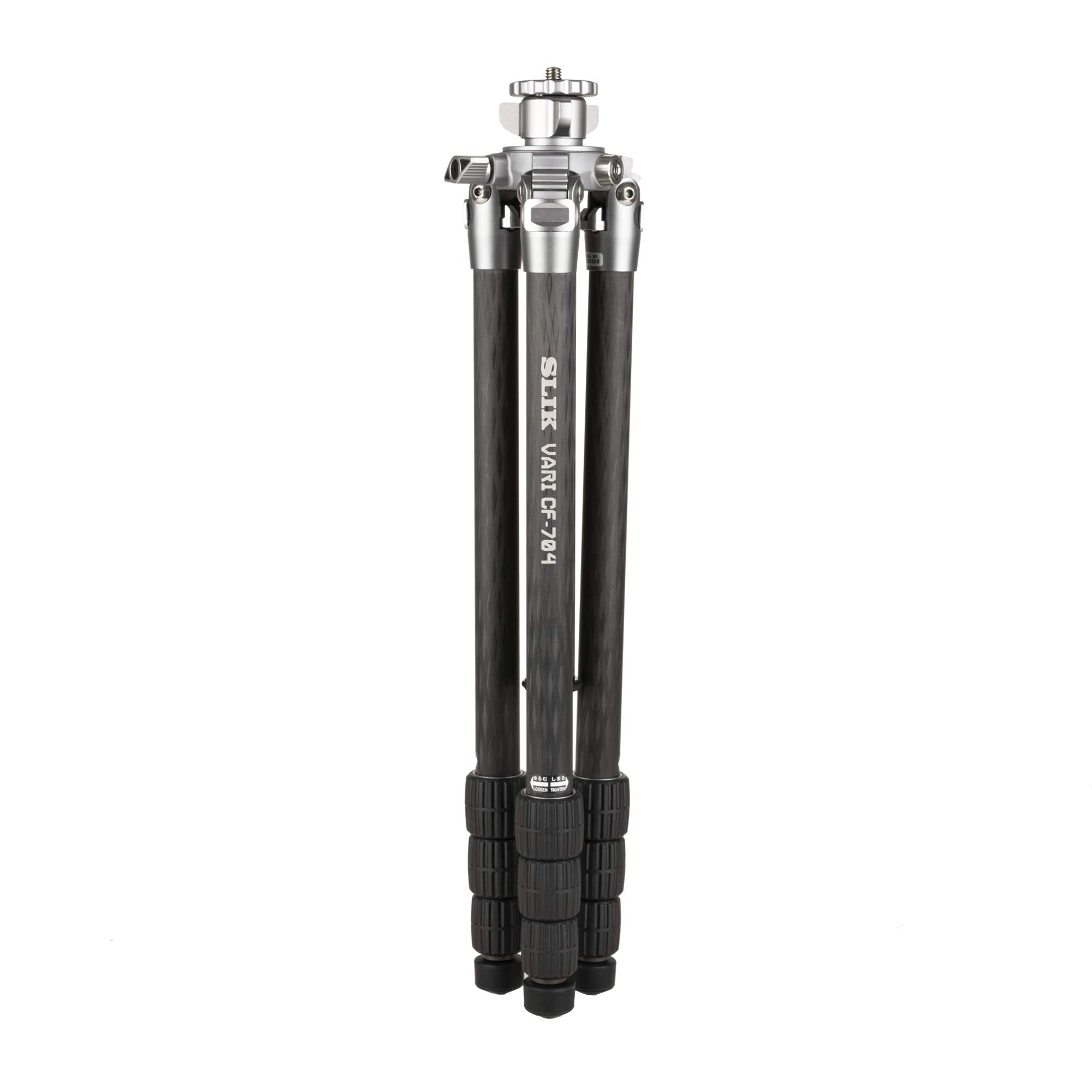 Slik Pro Vari Cf 704 4 Section Carbon Fiber Professional Tripod Kit